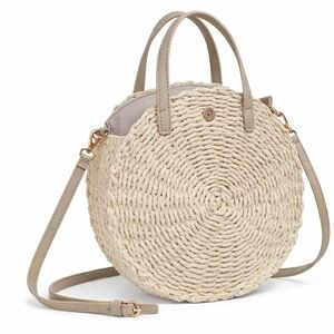 Woven straw crossbody bag, LC Lauren Conrad